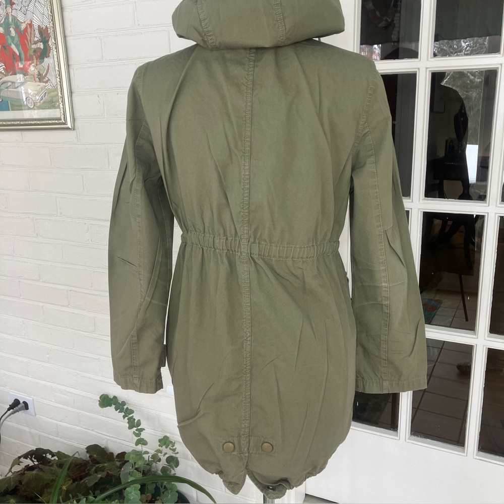 Jumpo Army Green Cotton Utility Jacket | Women’s Size 8 - Picture 7 of 10